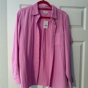J.Crew Gauze button up shirt